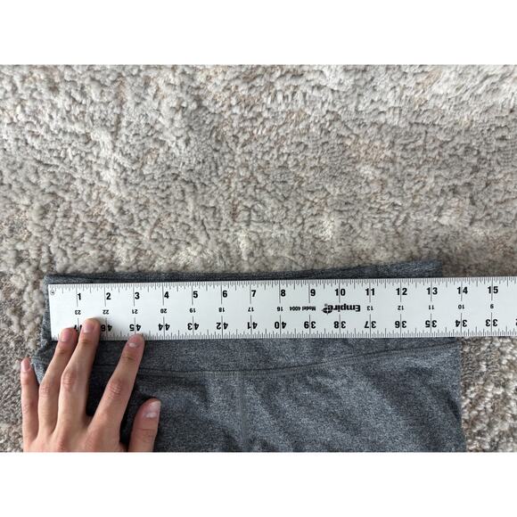 Athleta Size S Cropped Stretch Flat Front Legging Gray Pants Pull On Casual - Picture 4 of 11